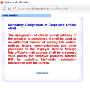 bir email address|BIR RMC 131.